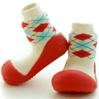 在飛比找森森購物網優惠-韓國Attipas快樂學步鞋-菱格紋紅