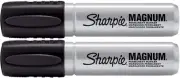 44001 Oversized Chisel Tip Extra Wide Magnum Permanent Marker (2 Pack), Black...