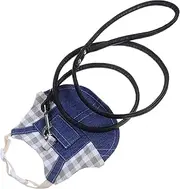 Abaodam Adjustable Cat Harness and Leash Cute Bunny Design for Outdoor Use Comfortable and Durable Vest for Rats and Small Pets for Everyday Adventures