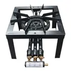 3 Ring Gas Burner LPG Wok Bbq Outdoor Catering Camping Portab Cooker AGA APPROVE