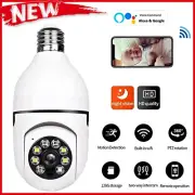 Home Light Bulb Security Camera Wifi 360 Night Motion System Smart Cctv Monitor