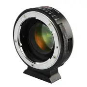 NF-M43X Manual Focus 0.71x Reducer Speed Booster Lens Mount Adapter w/Apertur...