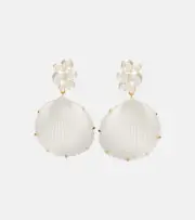 [Jennifer Behr] Jennifer Behr Sela faux-pearl drop earrings One Size white