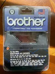 Brother 1230 2/Pack AX/GX/SX/WPT/ZX 1030 Black Correctable Film Ribbons
