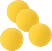 MOBUTOFU Sports Balls High Rebound Rate 4 Pack Mini Bounce Balls Racket Balls Baseball Toys Hockey Balls Training Balls Playground Balls