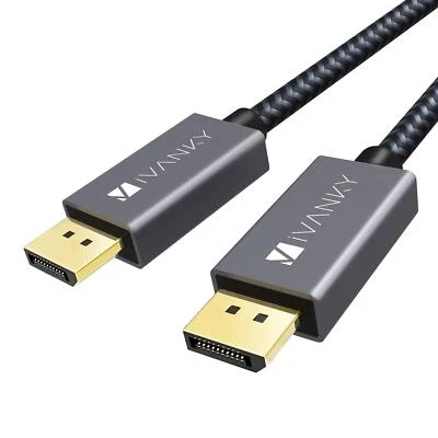 DisplayPort Cable 10ft DP to DP Cable 4K@60Hz 2K@165Hz 2K@144Hz Gold-Plated B...