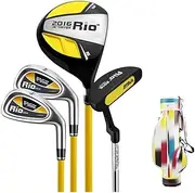 Golf Clubs Set, Boys Girls Beginner Golf Complete Set with Wood Putter Iron and Bag, Kids Golf Exercise Sports&Outdoor