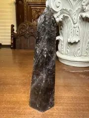1066g, 8.7” Beautiful Dark Smoky Quartz Crystal Point Tower Specimen USA SELLER