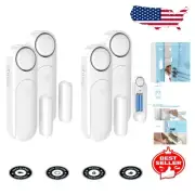 Compact Security Alarm System - 4 Pack of Door & Window Sensors with 4 Modes