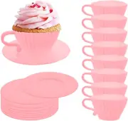 Silicone Cupcake Liners, 16 Pcs Silicone Muffin Cups for Baking, Reusable Muffin