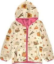 [Caihoyu] Sherpa Fleece Girls Lightweight Zip Sweatshirt Baby Boy Outerwear