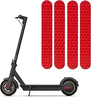TOMALL Self-Adhesive Night Reflective Stickers Waterproof Warning Strip Compatible with Ninebot Max G30 Electric Scooter Decoration Accessories