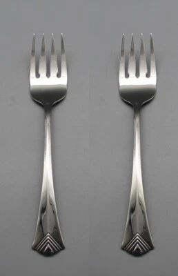 Oneida Stainless Pendant Serving Forks - Set of Two