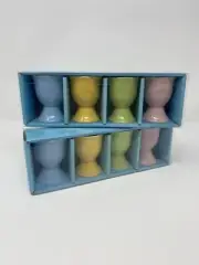 New BIA Cordon Bleu Porcelain Pastel Colored Egg Cups (8 Cups)