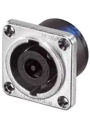 NEUTRIK NL8MD-V SPEAKON 8-Pole Panel Mount Connector w/ Vertical PCB Mount Pins