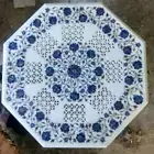 2' Marble Dining Coffee Side Center Corner Blue Malachite Inlay Table Top