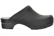 Sanita Chrissy Wooden Clogs in Black (1200009)