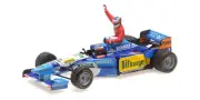 Minichamps 1/43 BENETTON B195 MICHAEL SCHUMACHER CANADA 1995 WITH FIGURINE ALESI