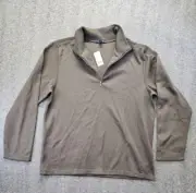 Banana Republic Sweater Mens Extra Large XL Brown Quarter Zip Pullover Prep