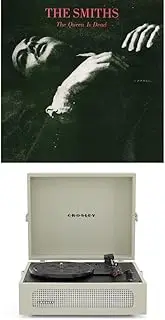 Crosley Voyager Portable Bluetooth Turntable (Dune) and Smiths - Queen Is Dead (Hi-Q) [Bundle]
