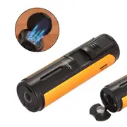 Lubinski 5 Jet Cigar Torch Lighter Punch Butane Refillable Windproof Gift Box