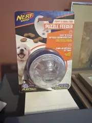 Nerf Dog Puzzle Feeder Ball for Puppy and Small Dog