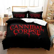 a4681 Bed Sheets CANNIBAL CORPSE Bedding Set Bed Set Aldult Kid Bedroom Duvetcover Sets bed sheet set3-Piece Bedding Set (1 Duvet Cover + 2 Pillow