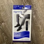 Sigvaris Men Compression Socks 822CMLM93 Style 20-30 mmHg Steel Gray Knee High