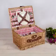 Catalina Picnic Basket For 2 Wicker Picnic Basket With Picnic Set