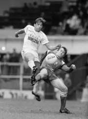 Gary Mabbutt of Tottenham Hotspur and David Puckett of Southampto - Old Photo