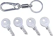 ZTUOAUMA 4X Keys Stamped CH751 Universal Fitment for RV Compartments Campers Cabinet Door Hatch Locks Carts T-Handles Pickup Shells Tool Boxes Trash Laundry Chutes Sprinkler Controllers