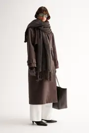 Lottie Scarf Chocolate | Elka Collective