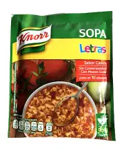 6-Pk Knorr Sopa Letras Knorr Mex Alphabet Soup. 95g/3.3oz
