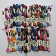 DMC Cross Stitch Floss Thread Cotton 6 Strands Lot of 50 Skeins
