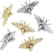 CONGARTENO 6pcs Bag Bee Locks Bee Locks for Bags Key Code Closures Turn Purse Buckles Alloy
