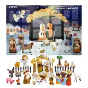 Nativity Scene 2024 Christmas Advent Calendar Countdown 24 Days Xmas Gifts Toys