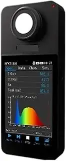 Handheld Spectrum Analyzer Kit PPFD PAR Flicker Light Meter HPCS330P High Precision Spectrometer with LCD Display 350-800nm for Home, Plant Growth Lab(330P with Screen)