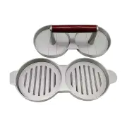 Double Burger Press Hamburger Maker Non Stick Aluminium Beef Patty Meat BBQ