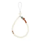 Phone Wrist Strap Beaded Hand Chain Bracelet White Jade Bodhi Lanyard Camera