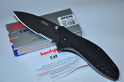 Kershaw 1630BLKST Cyclone, Black Aluminum Handle, Serrated ComboEdge Date: JUN07