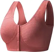 [Generic] Ruffle Butt Underwear for Women Women Solid Thread Front Buckle Underwear Strap Bra Underwear Plus Size Chemise Lingerie for Women 3X