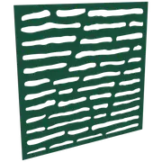 ProtectorAl 300 - 1200 x 300 - 1200mm Dark Green / Gloss White Slate Unframed Composite Deco Panel
