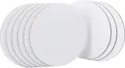 NBEADS 12 Pcs Round Painting Canvas Panels, Blank Canvas Drawing Boards for Oil & Acrylic Painting Students Artist Hobby Painters and Beginners, 15cm in Diameter