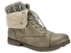 ZIGI Rock & Candy Women's Spraypaint-H Combat Booties Taupe Cuffed Sweater 10 M