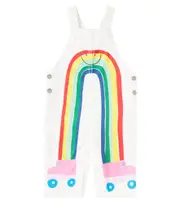 [Stella McCartney Kids] Stella McCartney Kids Baby printed cotton playsuit M 12 white