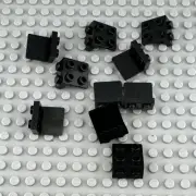 LEGO Bracket - Black - 1 x 2 - 2 x 2 - QTY x10