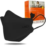 AMD Black Face Mask P2/T4 Earloop Certified Medical Respirator (50/Pack)