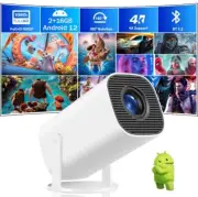 Android 12 Mini Projector 4K WiFi LED Bluetooth UHD Home Theater Portable 2+16GB