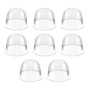 8 Pcs Hat Rack Cowboy Hats Cap Showing Stand Plastic Hat Holder Hat Display Holder Wigs Hats Helmet Cap white