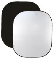 ProMaster Solid Pop-Up Background 6x7' Dual-Sided - Black/White